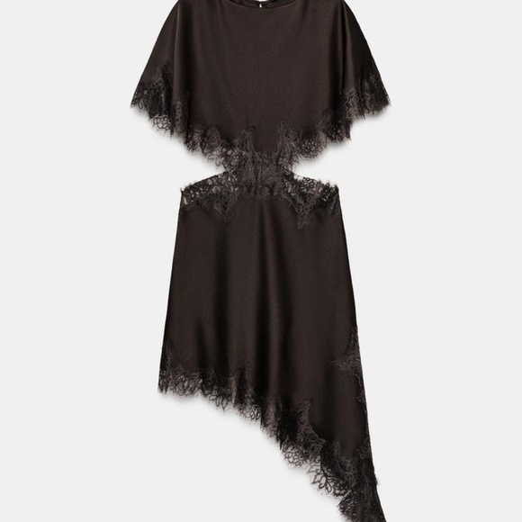 ZARA ZW COLLECTION LACE CUT-OUT DRESS - Picture 7 of 8